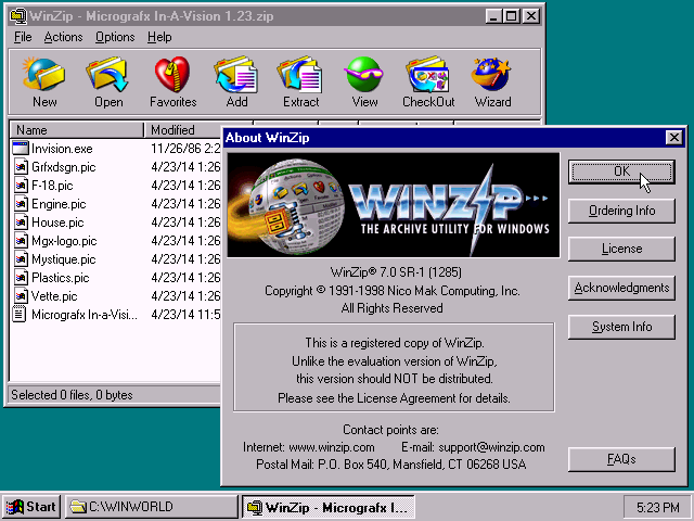 Winzip 7.0